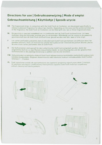Luchtverfrisser Dreumex Gold Fresh Pacific Blue 15 strips-1