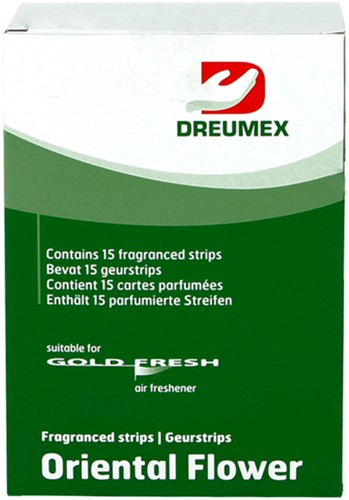 Luchtverfrisser Dreumex Gold Fresh Oriental Flower 15 strips