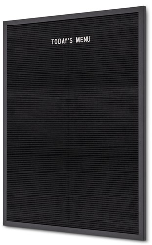Letterbord IEZZY 60x80cm zwart hout