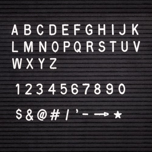 Letterbord IEZZY 60x80cm zwart hout-4