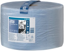 Poetspapier Tork W1 Plus Premium 2-laags 1500 vel blauw 130051