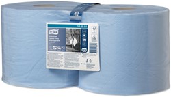 Poetspapier Tork W2 Heavy-Duty Industrial Premium 3-laags 350 vel blauw 130081