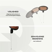 Terrasverwarmer BRASQ PHW100 hangend elektrisch-1