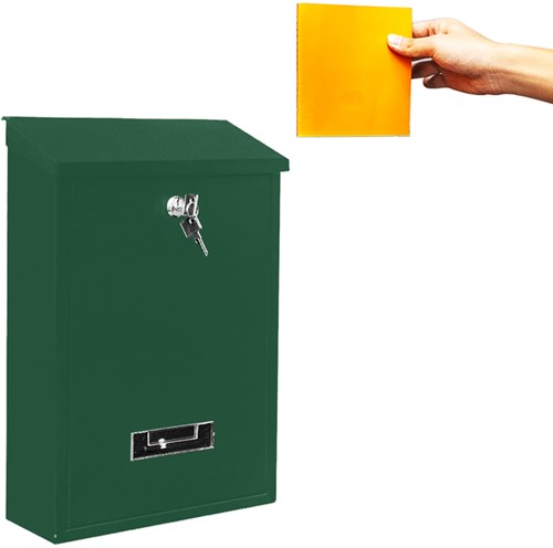 Brievenbus BRASQ PB100 Basic wand groen-2