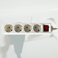 Stekkerdoos BRASQ  4 voudig 1.4 meter wit-3