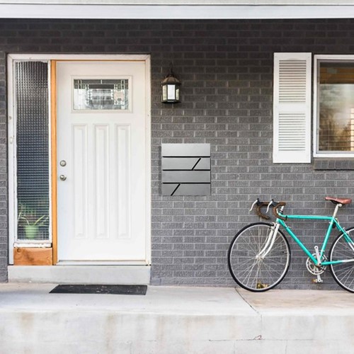 Brievenbus BRASQ PB200 Deluxe wand rvs-2