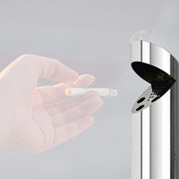 Asbak BRASQ wand AT200 RVS-1