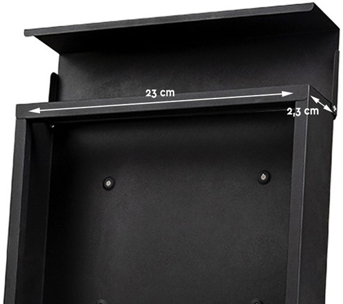 Brievenbus BRASQ PB300 Premium zwart-4