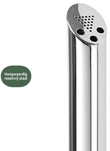 Asbak BRASQ Staand AT300 RVS-4