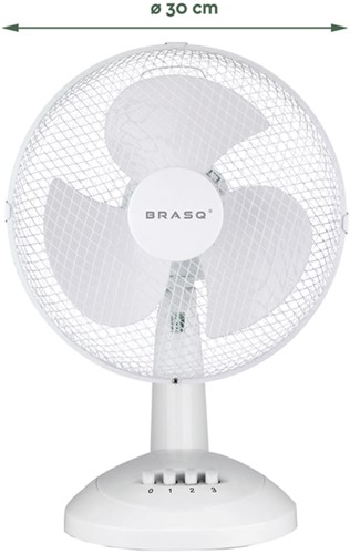Tafelventilator BRASQ F400 Ø 30cm wit-2