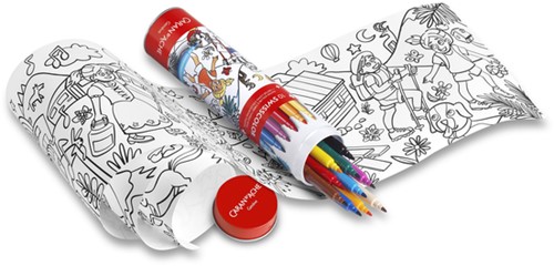 Viltstift Caran d'ache Swisscolor met poster koker à 10 kleuren-2