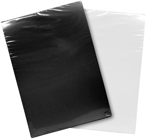 Voorblad Quantore A4 PP 300 micron zwart 100 stuks-3