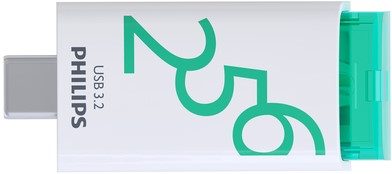 USB stick 3.2 Philips Click USB-C 256GB groen-2