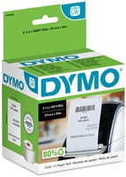 Papierrol Dymo LabelWriter doorlopend 57mmx91m 1 rol wit