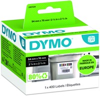 Etiket Dymo LabelWriter voedselhoudbaarheid 54x70mm 1 rol á 400 etiketten wit