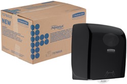 Handdoekroldispenser Aquarius zwart 7376