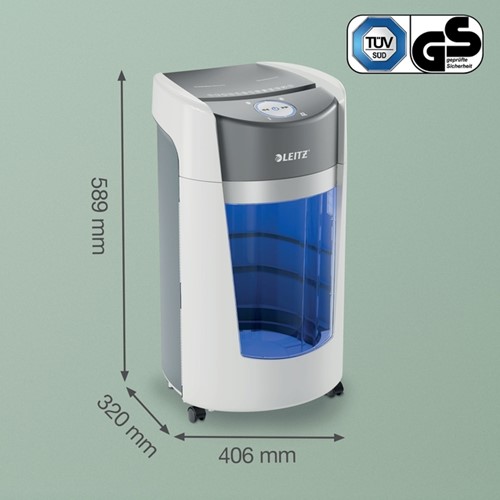 Papiervernietiger Leitz IQ OptiMax 550 Office P5 snippers 2x15mm-1