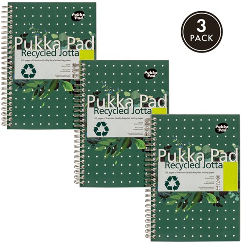 Notitieboek Pukka Pad Jotta A5 lijn 110 pagina's 80gr groen-1