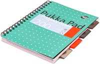 Projectboek Pukka Pad Metallic B5 lijn 4-tabs 200 pagina's 80gr groen-1