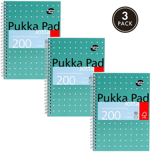 Notitieboek Pukka Pad Jotta A5 lijn 200 pagina's 80gr groen-1