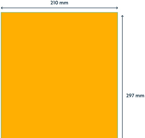 Etiket Rillprint 210x297mm fluororanje 100 etiketten-2