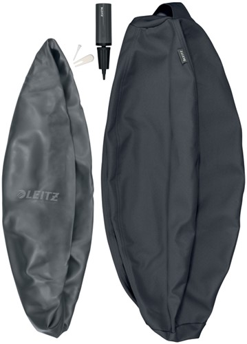 Actieve zitbal Leitz Ergo 65cm anti-rol donkergrijs-1