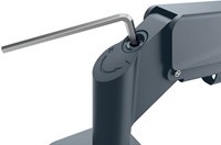 Monitorarm Leitz Ergo ruimtebesparend dubbel donkergrijs-9