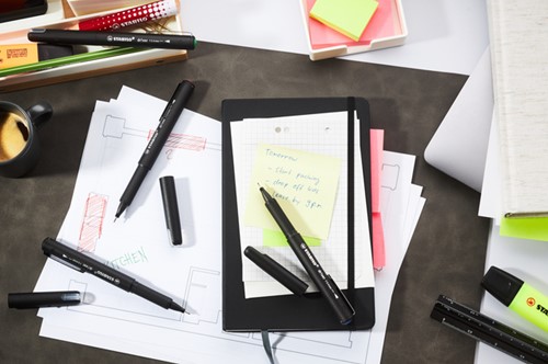 Fineliner STABILO dr!ver fijn blauw-3