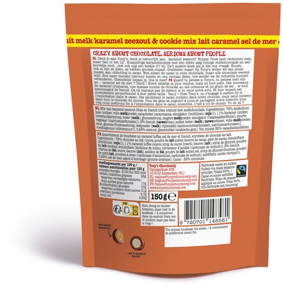Chocolade Tony's Chocolonely Lil' Bits melk karamel zeezout & cookie 150 gram-2