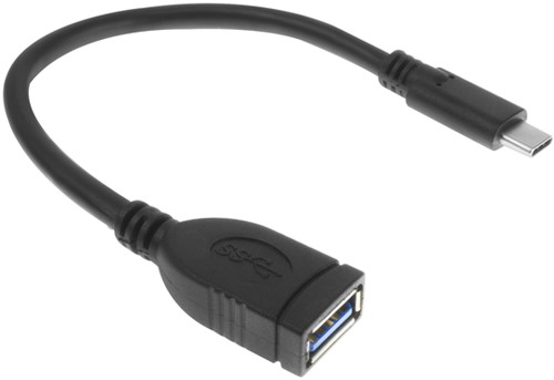 Kabel ACT USB 3.0 OTG USB-C male naar USB-A female