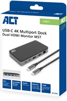 Dockingstation ACT USB-C 4K MST voor 2 HDMI monitoren-5