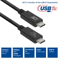 Kabel ACT USB4 40Gbps USB-C USB-IF-2