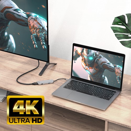 Adapter ACT USB-C 4K multiport voor 2 HDMI monitoren-5