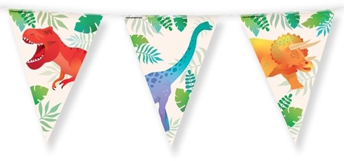 Vlaggenlijn Dino folie 10 meter