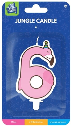 Jungle candle 6 Flamingo-2