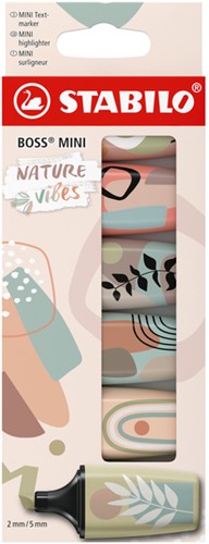 Markeerstift STABILO BOSS naturevibes assorti 6 stuks