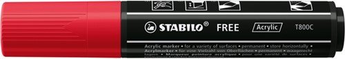 Acrylmarker STABILO  Free Acrylic T800C karmijnrood-2