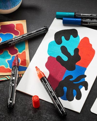 Acrylmarker STABILO  Free Acrylic T300 donkerblauw-3