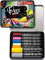 Acrylmarker STABILO  Free Acrylic Starter Kit assorti 11 stuks-2