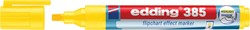 Viltstift edding 385 flipover penseelpunt geel