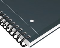 Spiraalblok Oxford International Notebook A4+ lijn 160 pagina's zwart-3