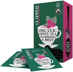 Thee Clipper green raspberry mint bio 25 zakjes