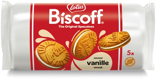 Koekjes Lotus Biscoff speculoos sandwich vanille 5 stuks