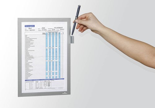 Duraframe Durable 498923 Note A4 magnetisch zilver-2