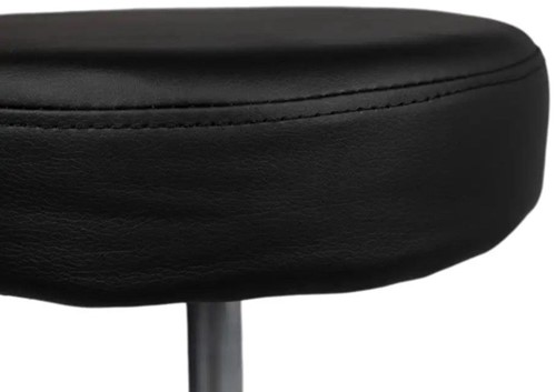 Tabouret kruk Office hoog met gasveer harde wielen zw-1