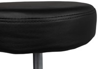 Tabouret kruk Office standaard met gasveer harde wielen zw-1