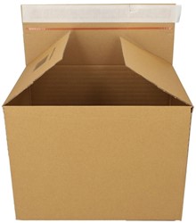 Quickbox IEZZY verstelbare hoogte 304x216x130-220mm B-golf bruin 10st