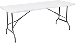 Vouwtafel BRASQ 180x70x74cm FT180 wit