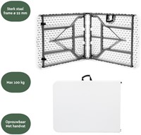 Vouwtafel BRASQ 180x70x74cm FT180 wit-1