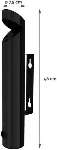 Wandasbak BRASQ AT200 RVS zwart-2